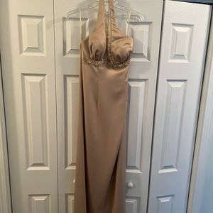 Gold long formal dress